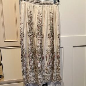 Max Studio Print Midi Skirt Size L